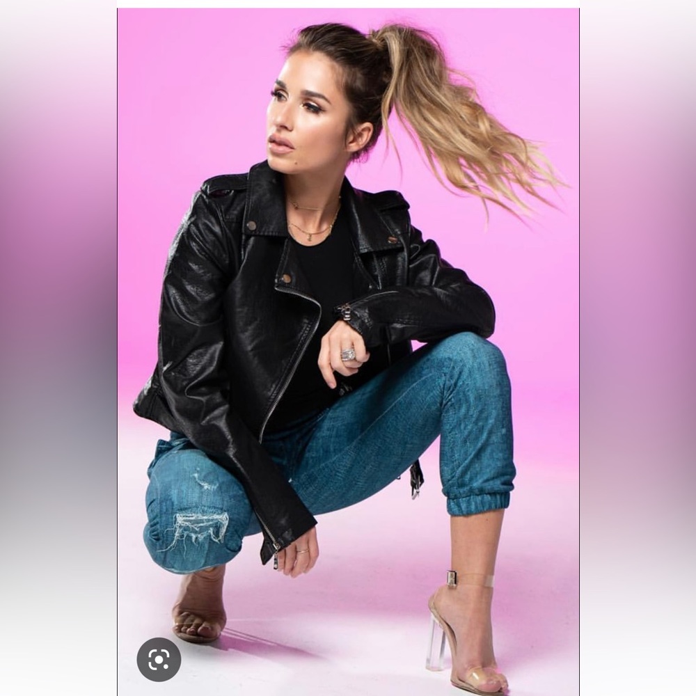 Kittenish Faux Leather Jacket